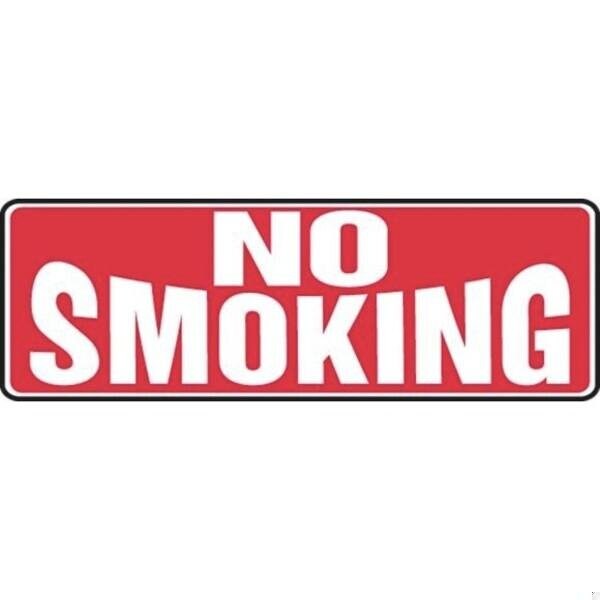 Accuform SAFETY SIGN NO SMOKING 4 X 12 PLASTIC MSMK530VP - main